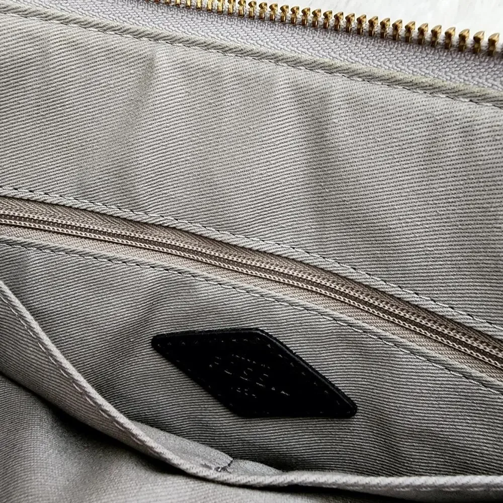 NEW Fossil Fiona Large Crossbody Bag Gray Beige Plaid Neutral Checkered Purse